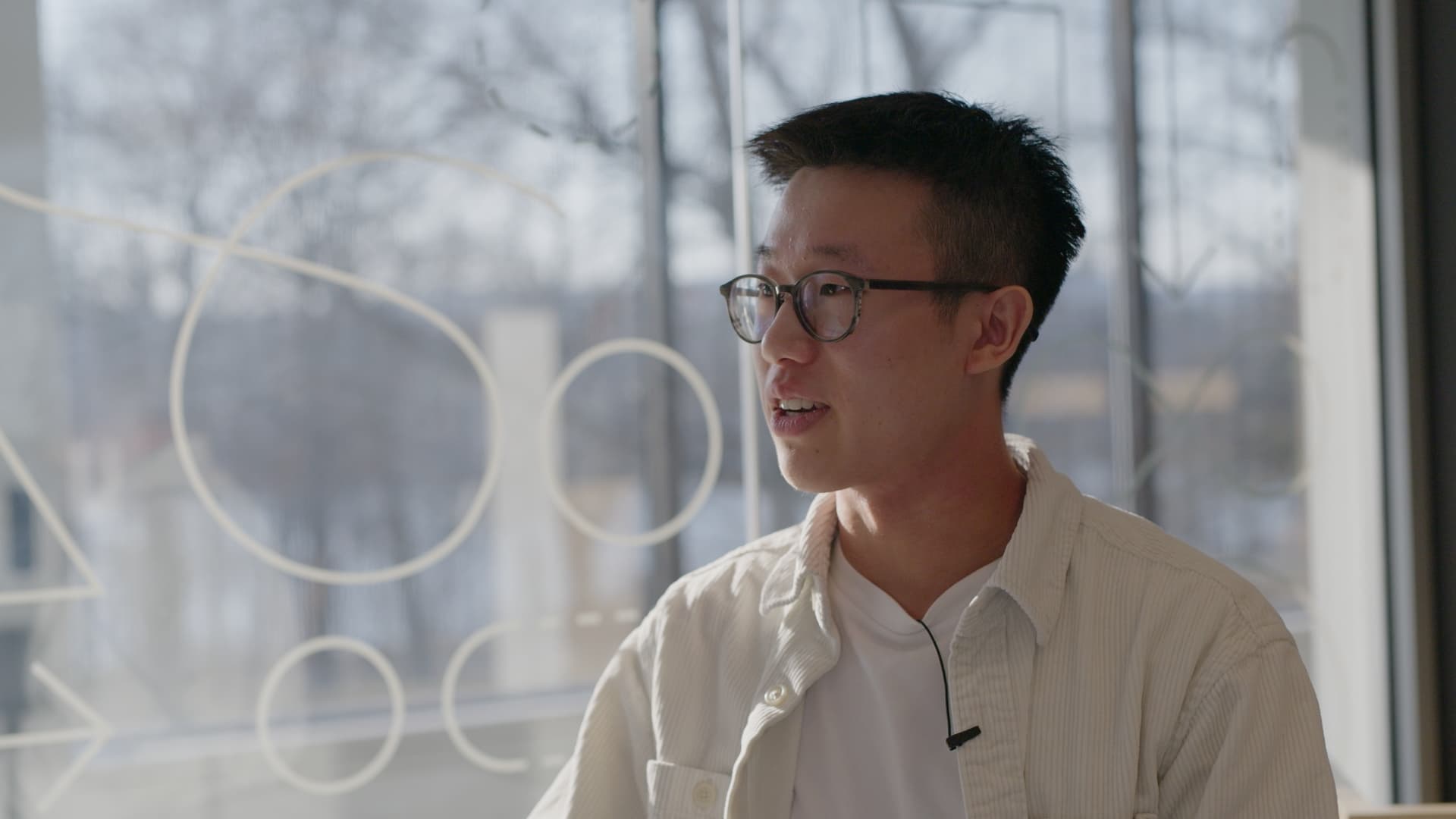 Before High-end interview video production featuring premium color grading and professional corporate cinematography